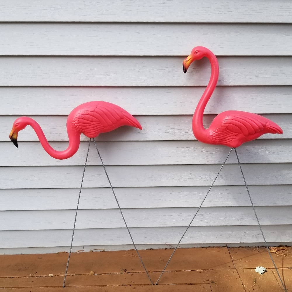 Vintage 1987 Original Don Featherstone Pink Flamingos